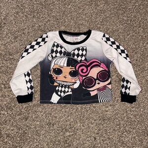 L.O.L Girls long sleeve Crop Shirt